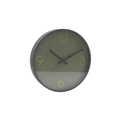 Wall clock, hdtime, dark green