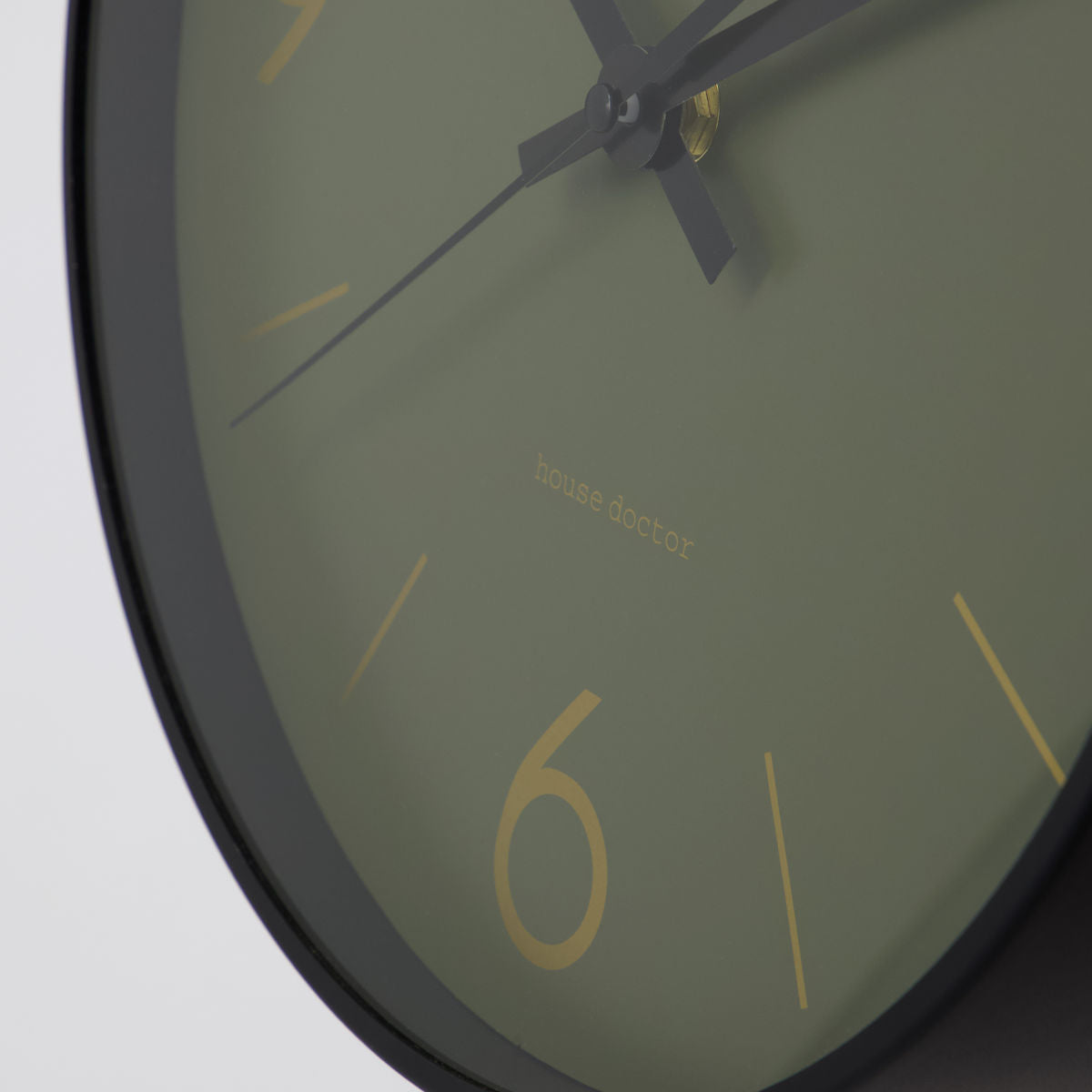 Wall clock, hdtime, dark green