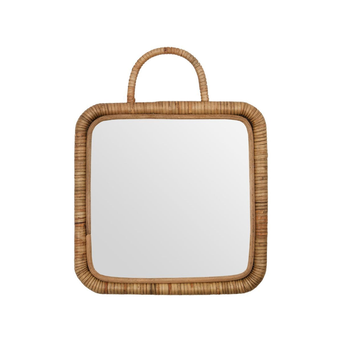 Mirror with frame, mkbaki, natural