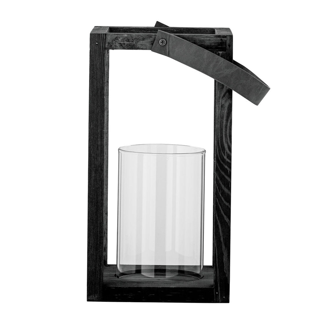 Bloomingville Lyra lantern w/glass, black, guy