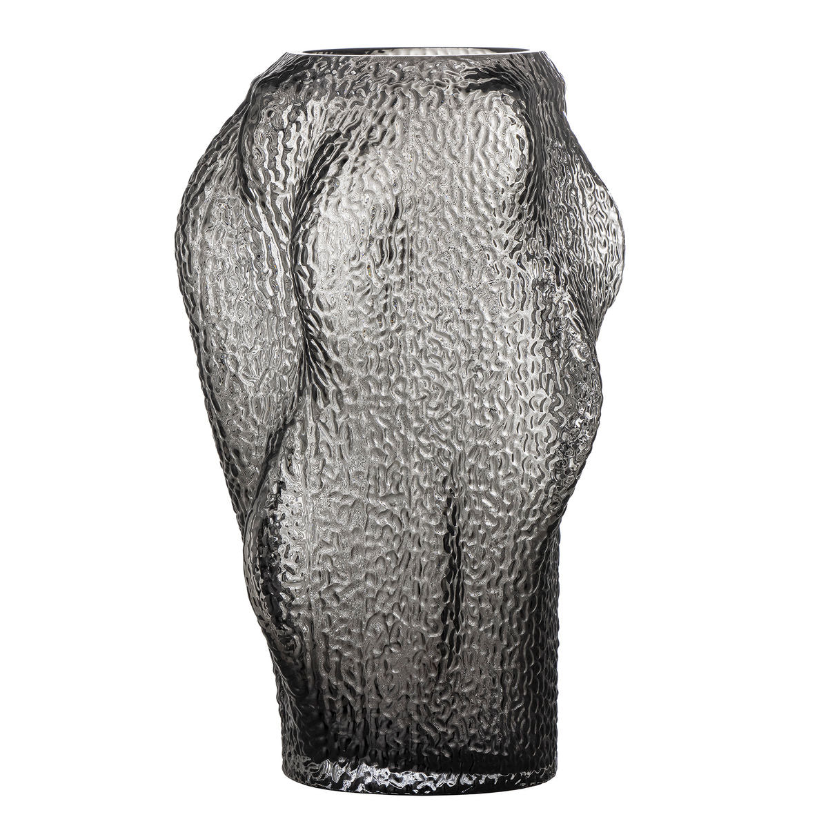 Bloomingville Khalid Vase, Gray, Glass