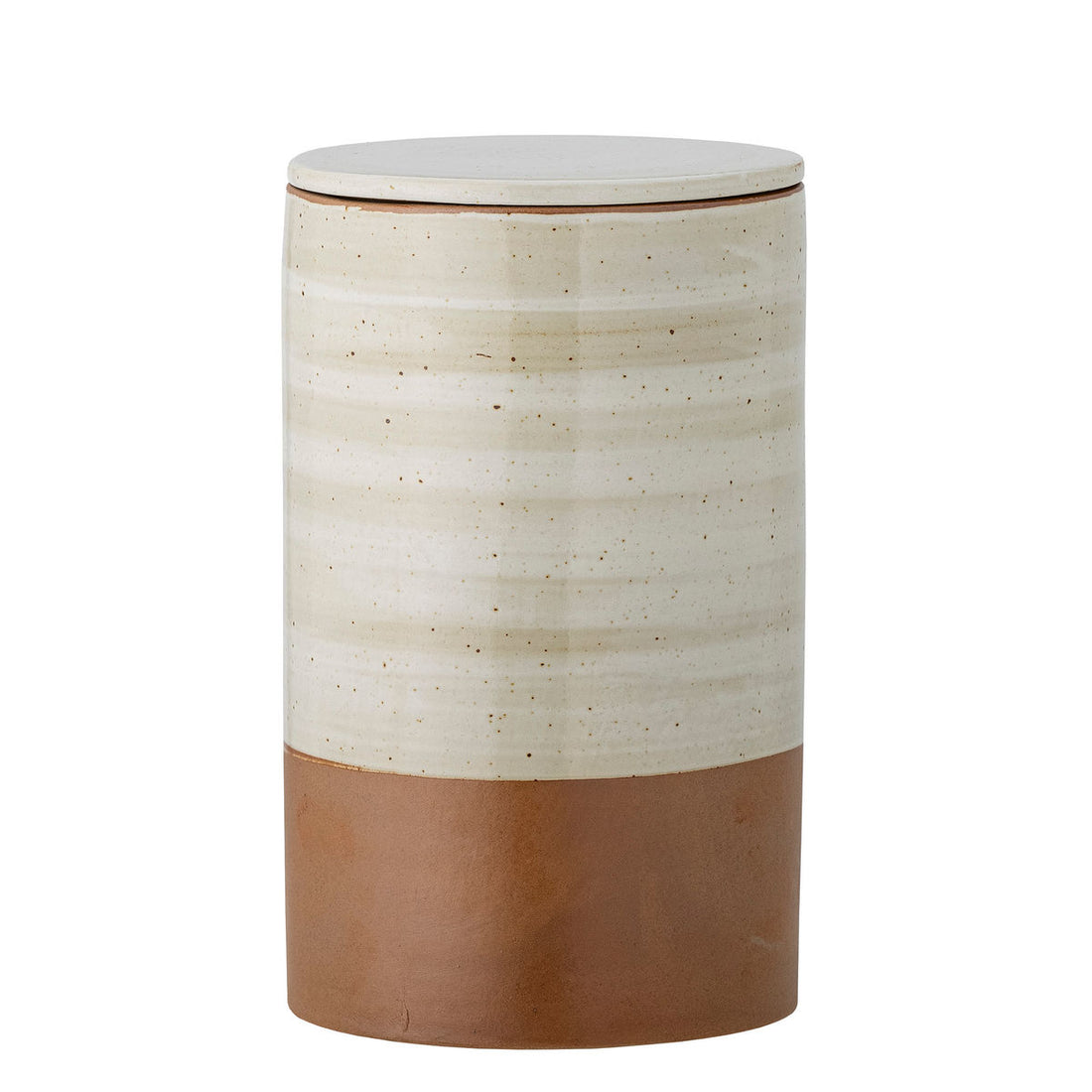 Bloomingville Okan Pot w/lid, brown, stoneware