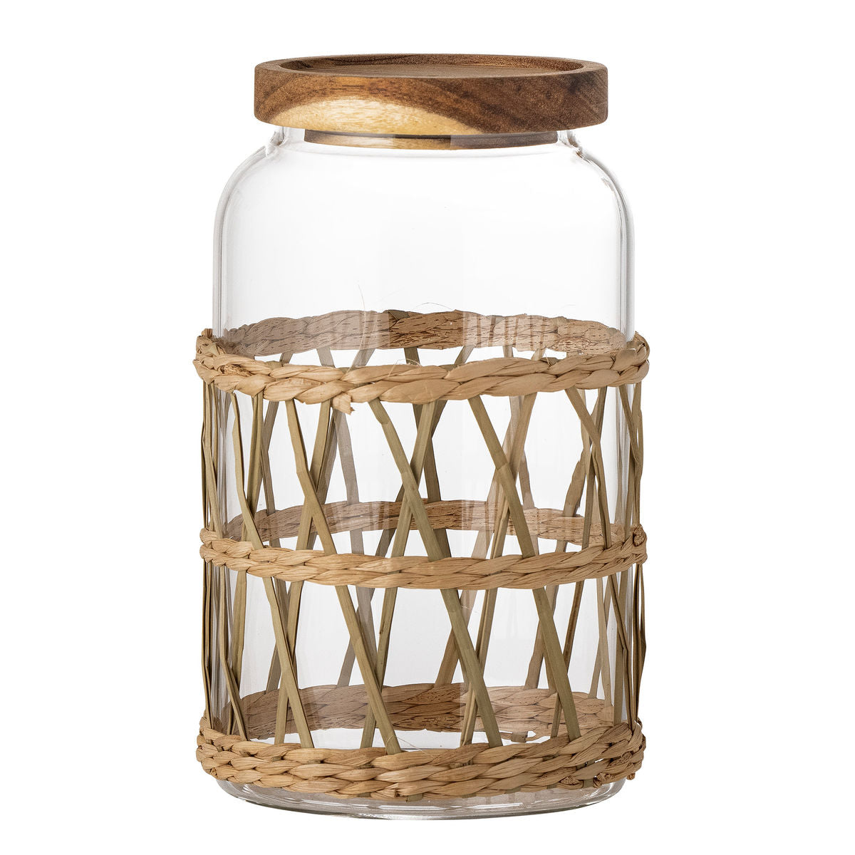 Bloomingville manna jar w/lid, clear, glass