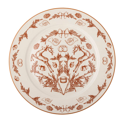 Bloomingville Beth Plate, Red, Stoneware