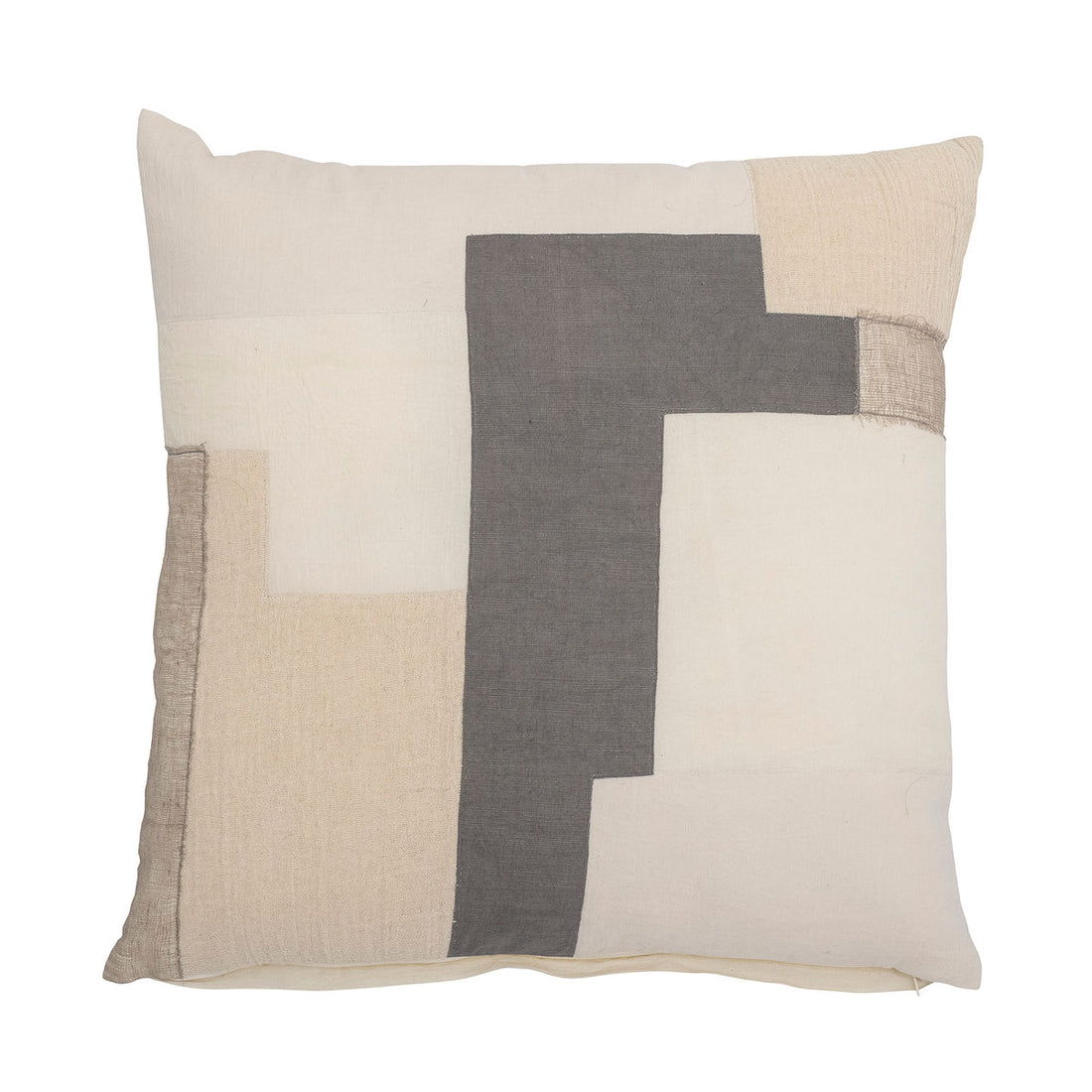 Bloomingville maje pillow, gray, cotton