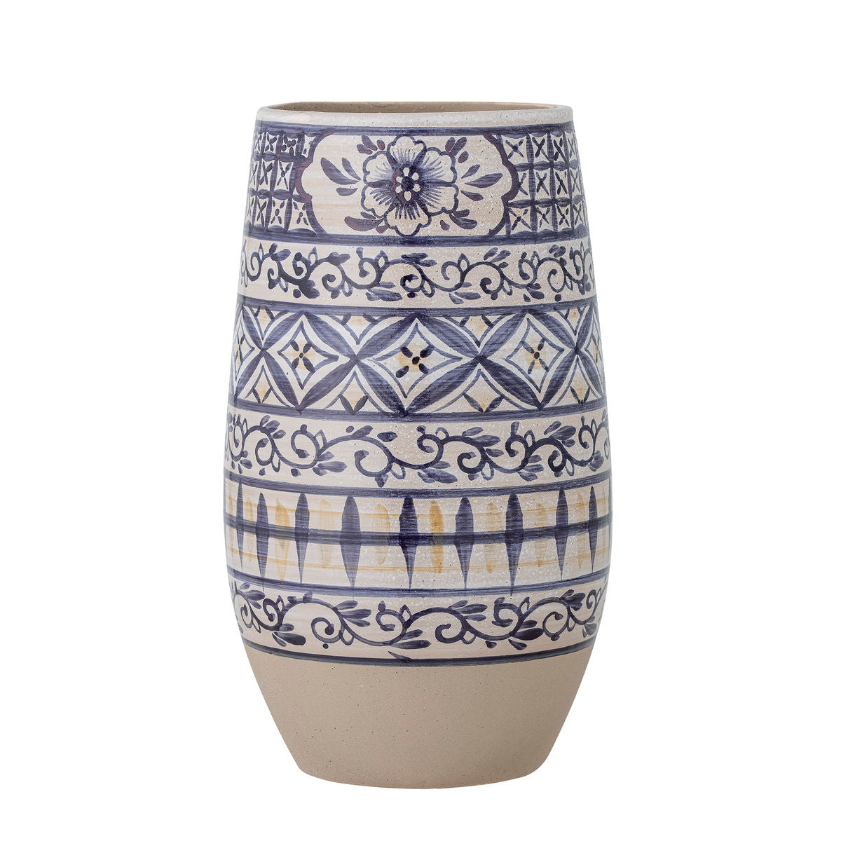 Bloomingville Nadya Vase, Blue, Stoneware