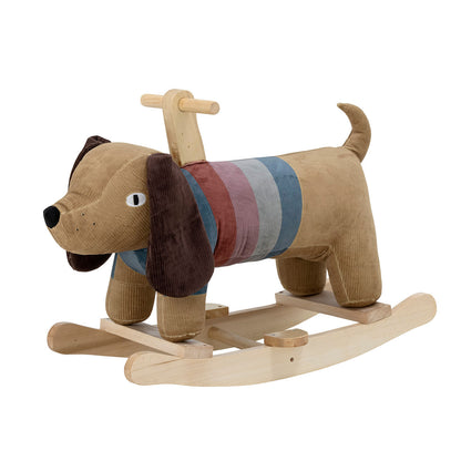 Bloomingville MINI Charlie Rocking Toy, Dog, Brun, Polyester - Bloomingville MINI - DesignGaragen.dk