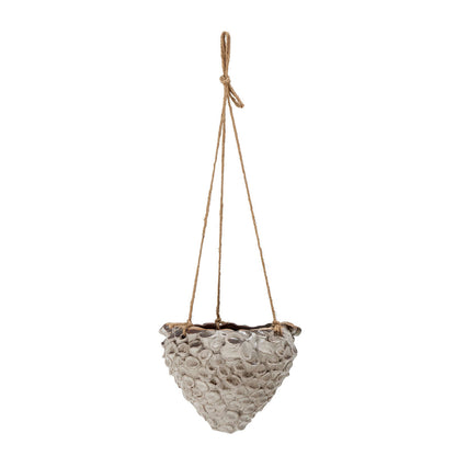 Creative Collection Alaz Hanging Herb Pot, Nature, Stoneware