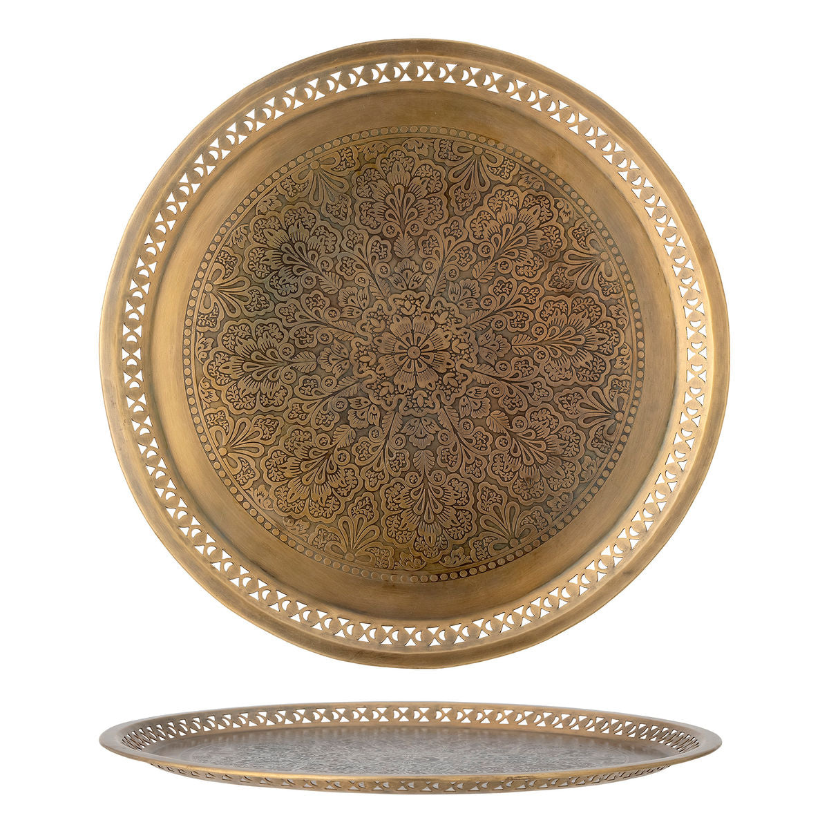 Bloomingville Juka tray, gold, metal