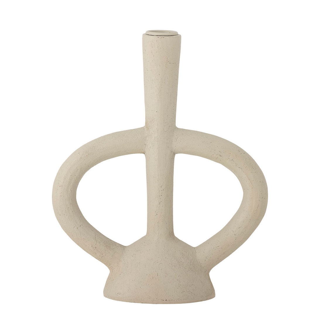 Bloomingville Ramina candlestick, white, polyresin