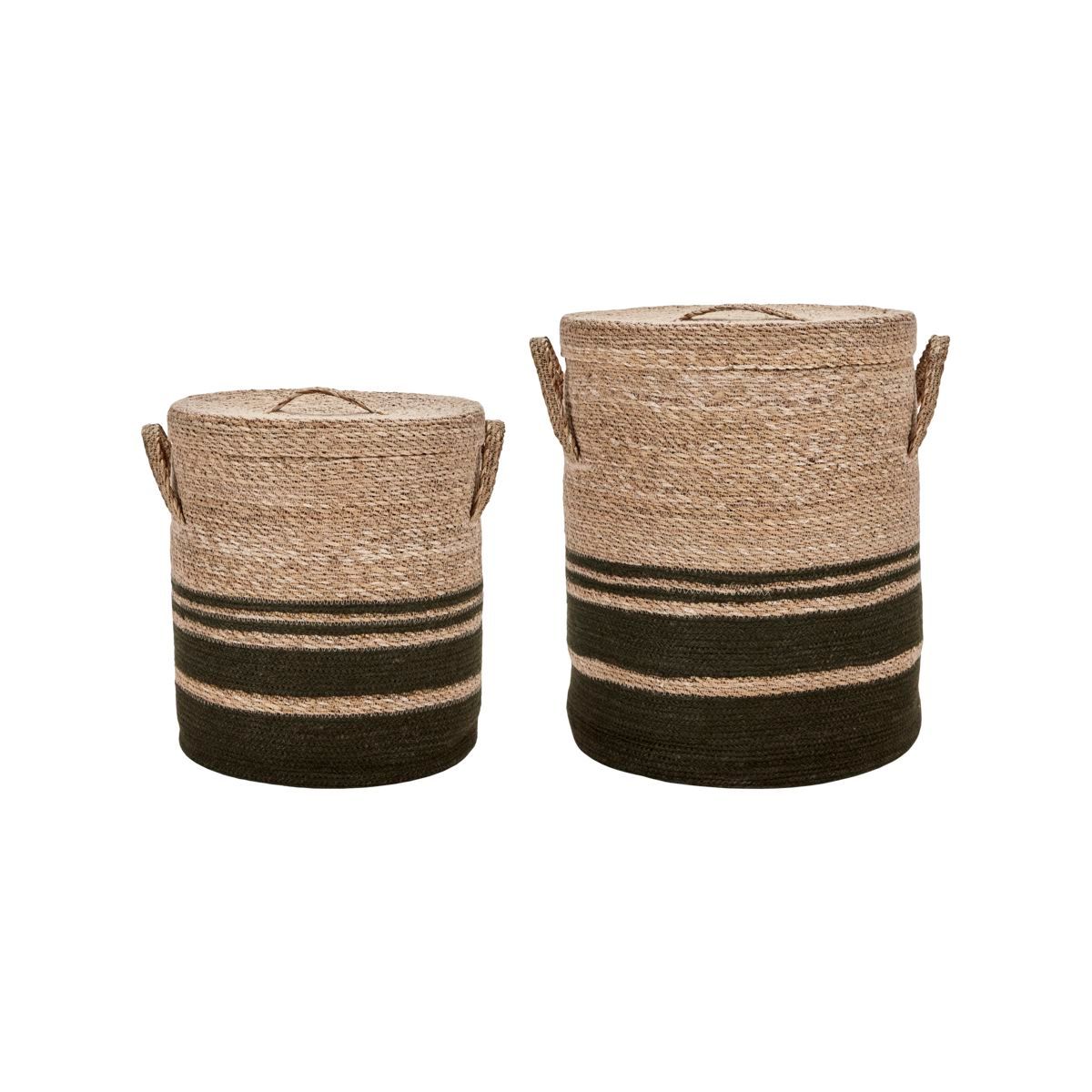 Basket with lid, hdlaundry, army