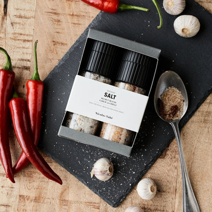 Nicolas Vahe Gift Box, Nicolas Vahé Organic Secret Blend &amp; Salt, Garlic &amp; Chilli