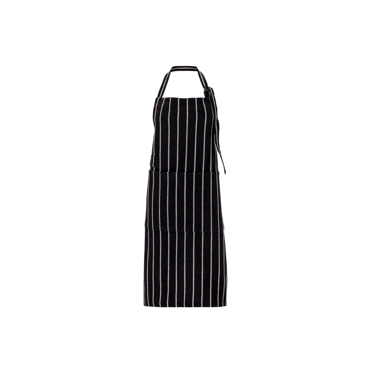 Apron, HD boss, black with white stripes