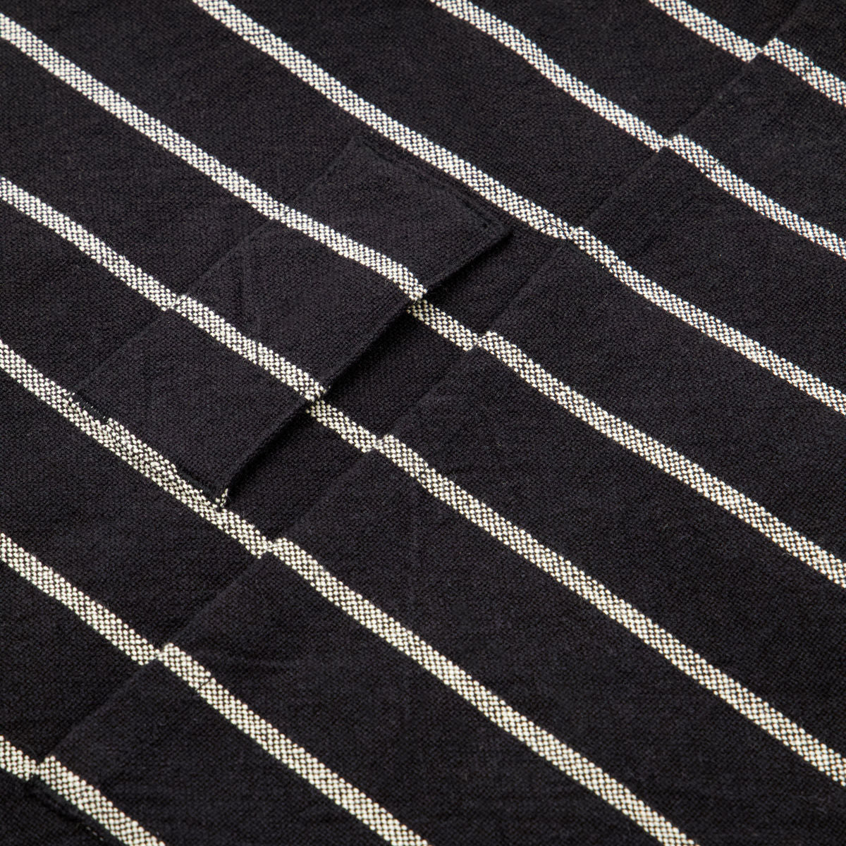 Apron, HD boss, black with white stripes