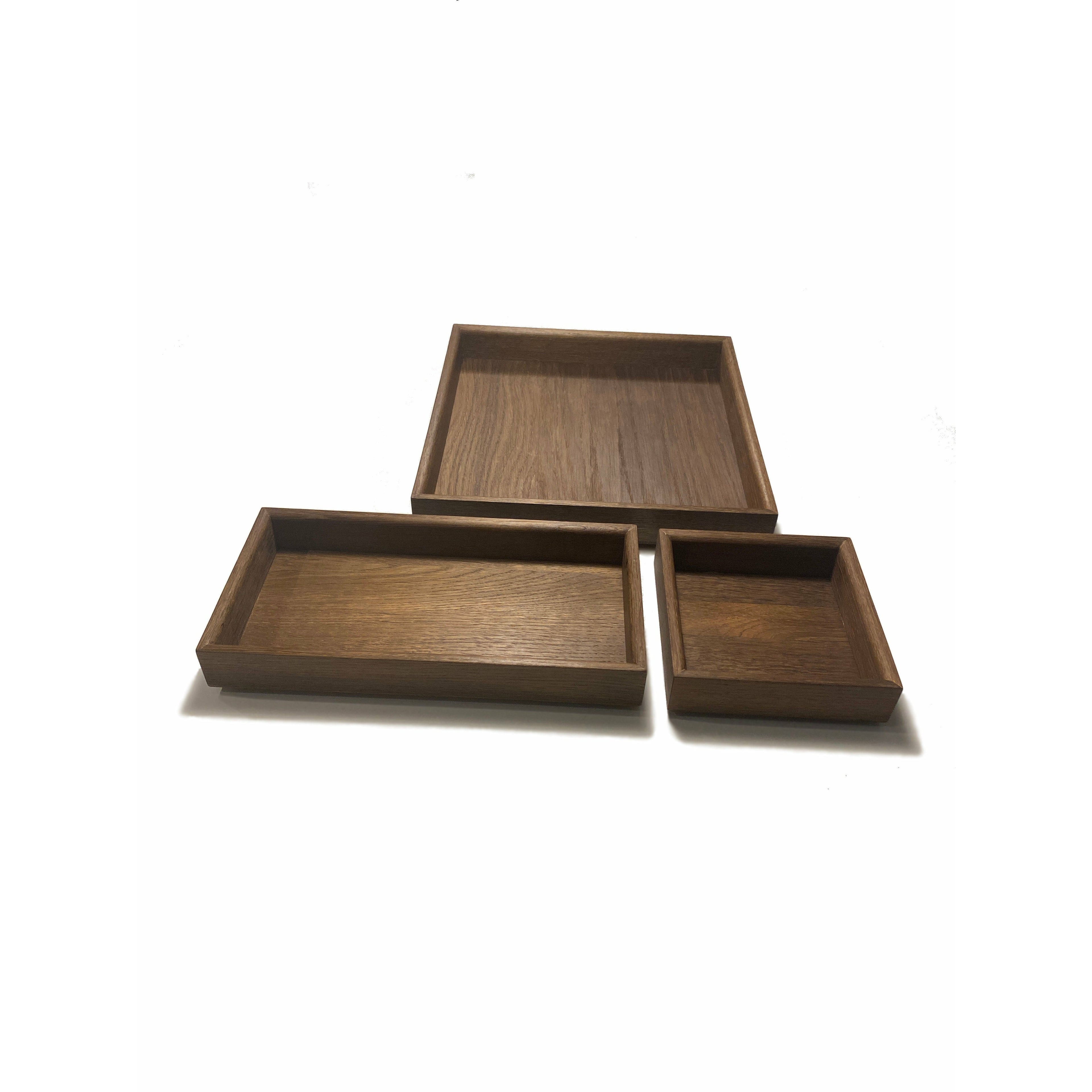 Langbo Stackable Tray Bundle - Smoked Oiled Oak - Langbo - DesignGaragen.dk