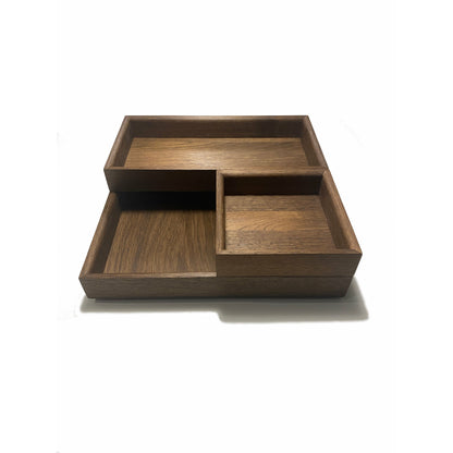 Langbo Stackable Tray Bundle - Smoked Oiled Oak - Langbo - DesignGaragen.dk