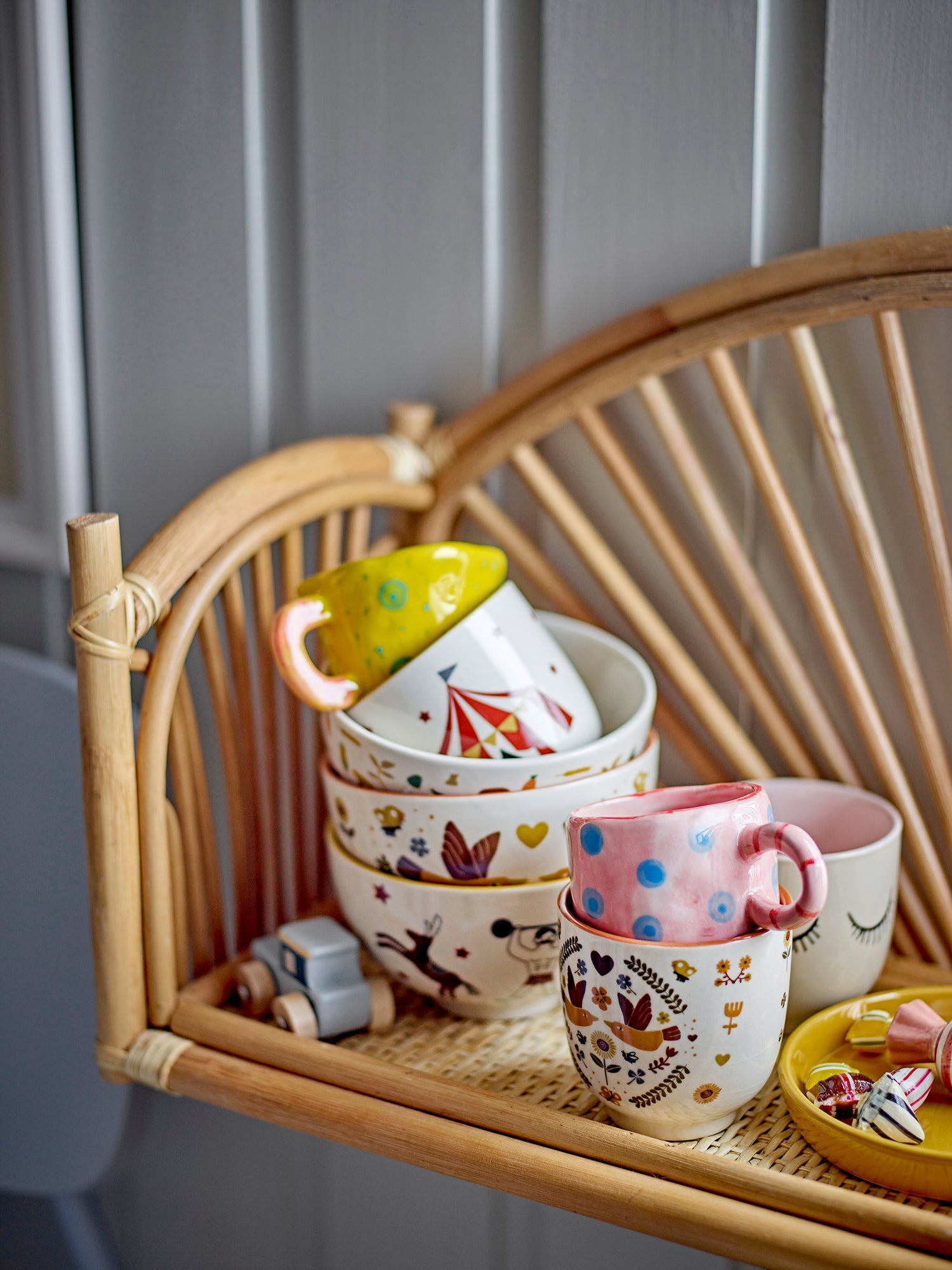 Bloomingville mini - nini cup, yellow, stoneware