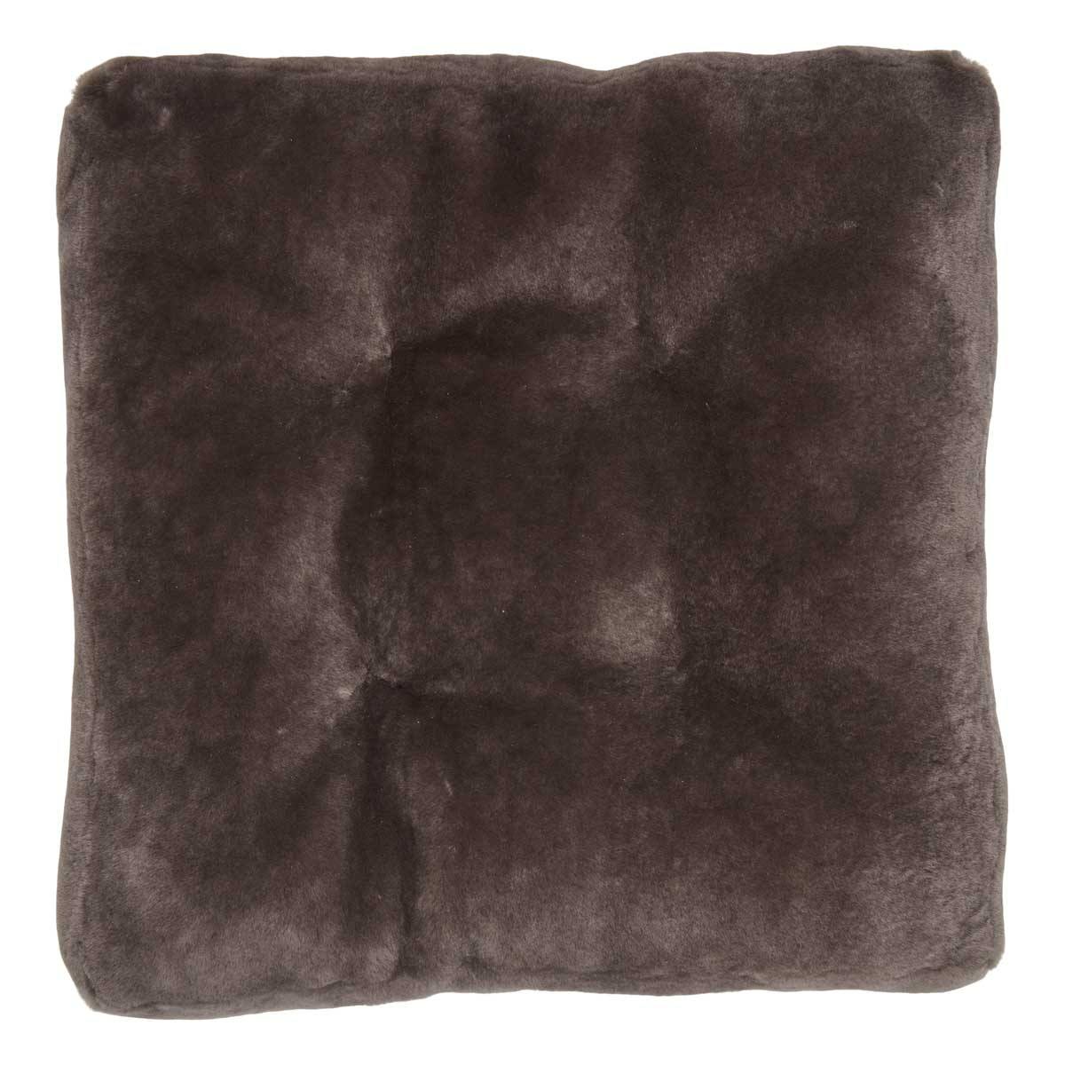 Seat cushion | Lambskin, Moccasin | 45x45 cm.