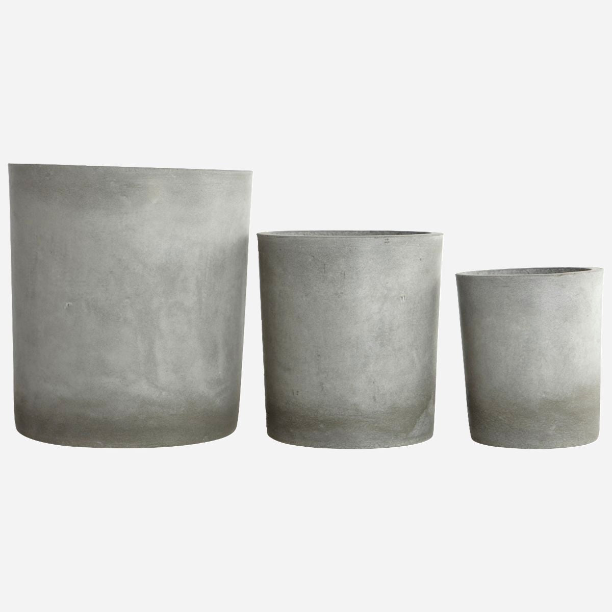 House Doctor herb pot, ave, light gray-s:, h: 22 cm, dia: 18.5 cm, m :, h: 27 cm, dia: 24 cm, l :, h: